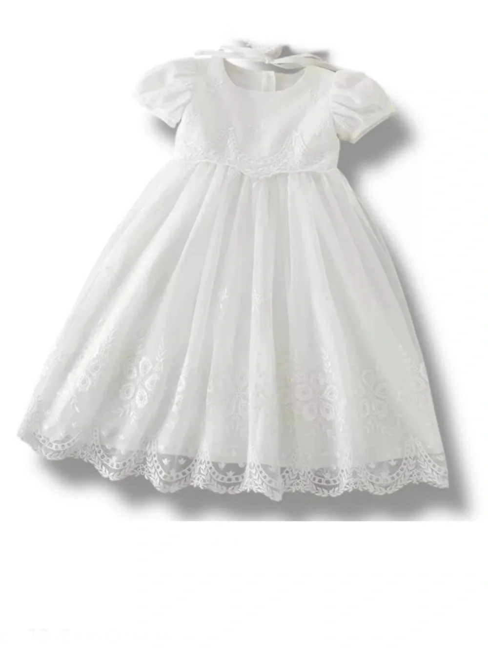 White Temple Infant👶🏻Christening/Blessing Dress👗Sz 12/18M